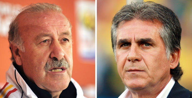 Vicente del Bosque and Carlos Quieroz
